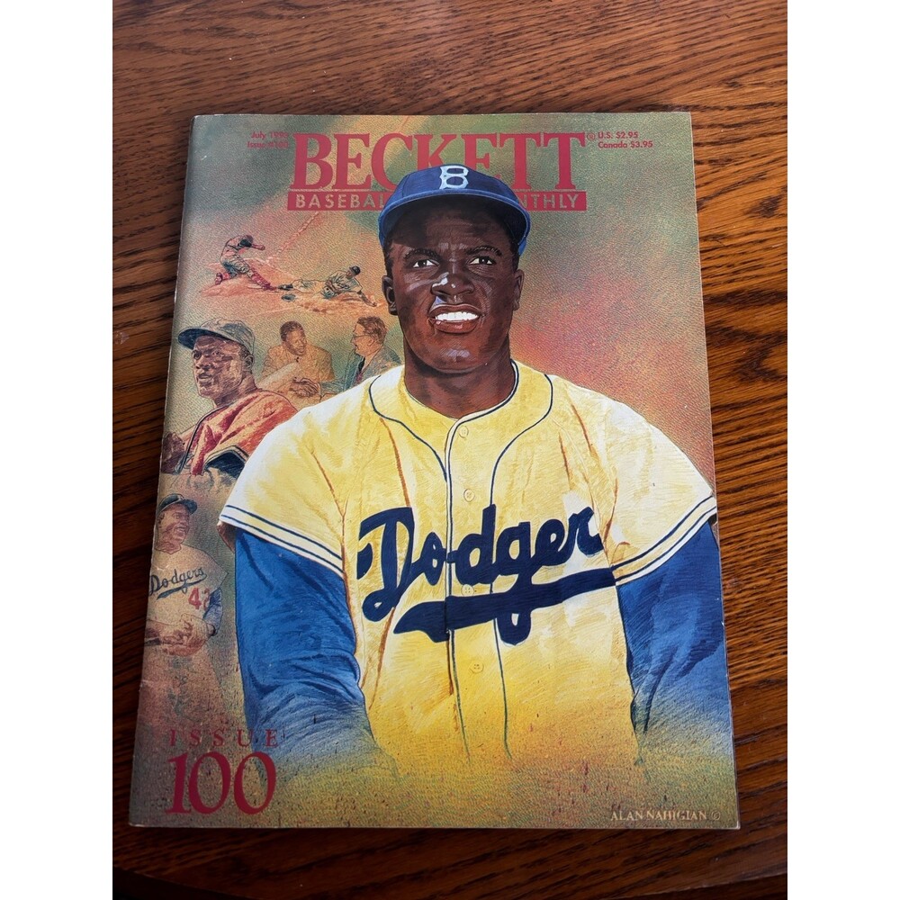 JACKIE ROBINSON BECKETT MAGAZINE JULY 1993 BASEBALL CARD PRICE GUIDE 100